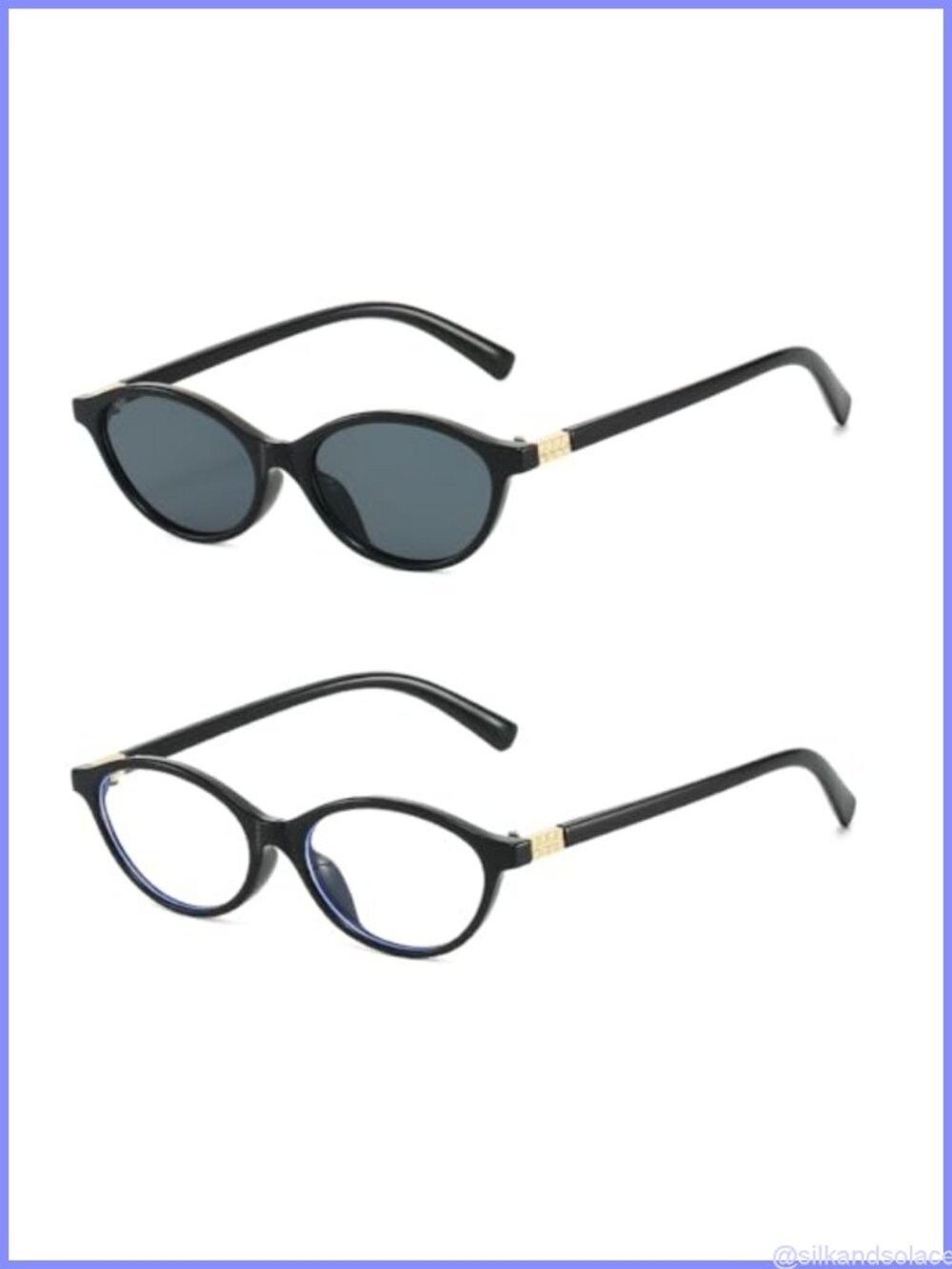 Retro Oval Sunglasses Lightweight UV Protection Full Frame Unisex